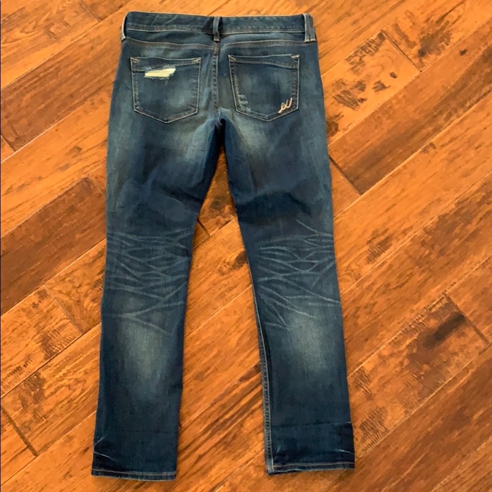 Express Low Rise Ripped Cropped Skinny Jean - Picture 2 of 6